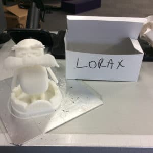 3D Printed White Lorax