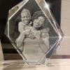 Prestige photo crystal of a mom and her son