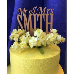 Custom 3D Printed Wedding Cake Topper