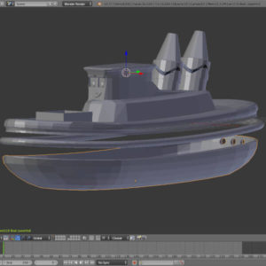 Customized Boat 3D Model made for the Crayola Factory