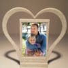 3D Printed Heart Frame with Father Daughter Lenticular Flip