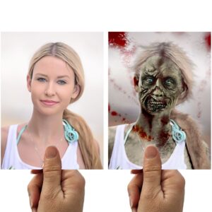 Zombie Halloween Photo Flip