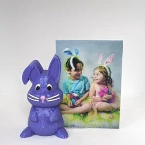 3D Printed Easter Bunny Frame with Flip Photo