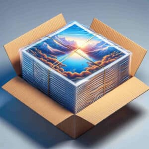 picture of stack of lenticulars in a box