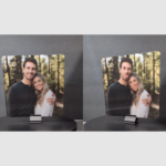 Image showing lenticular of couple smiling and making a funny face